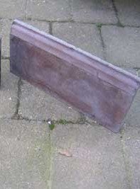 7,20m Originele antieke plinten 24 stuks roodbruin 30cmx14cm