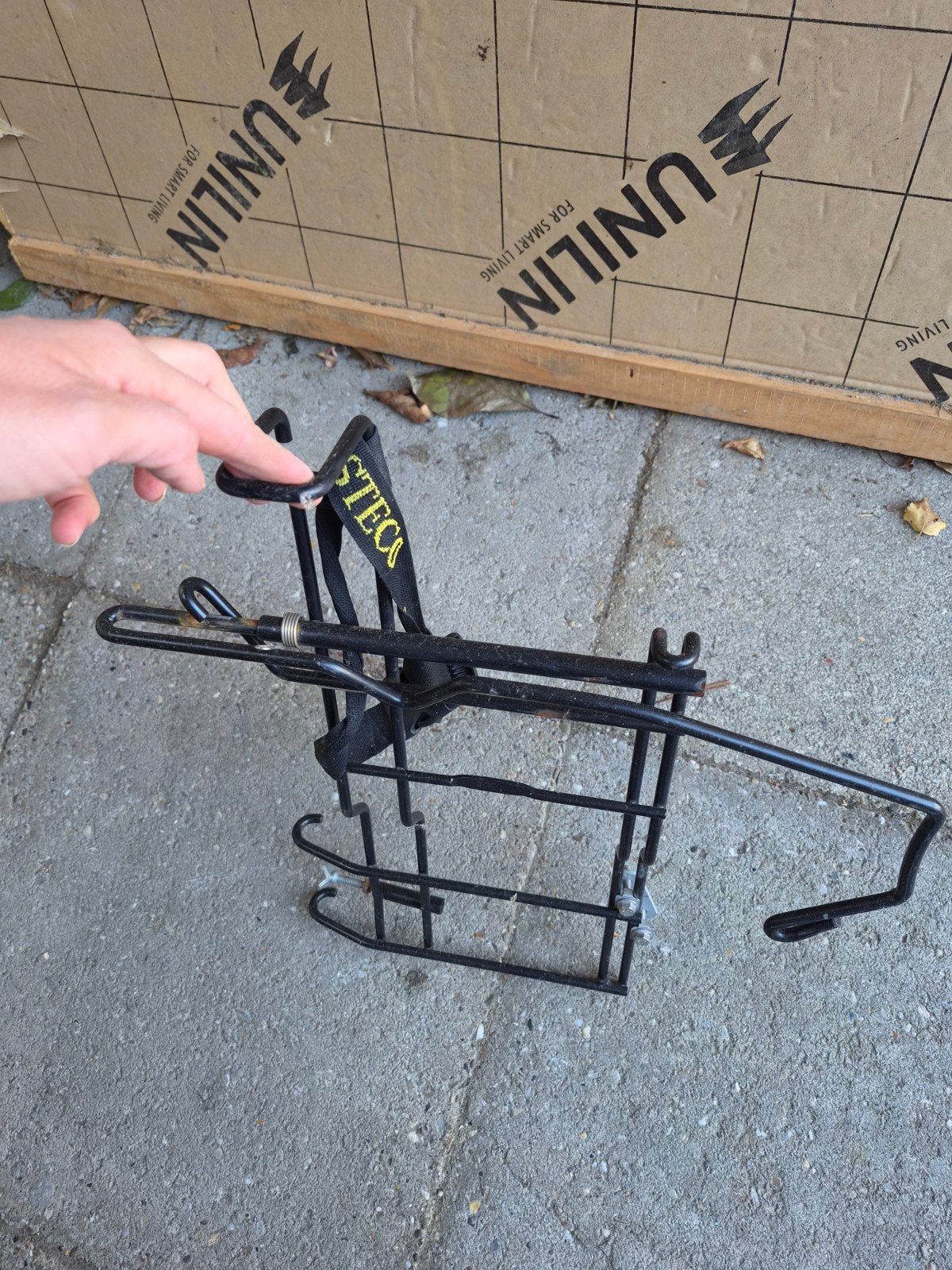 Steco fietsstoeltje drager, Fietsen en Brommers, Ophalen, Gebruikt