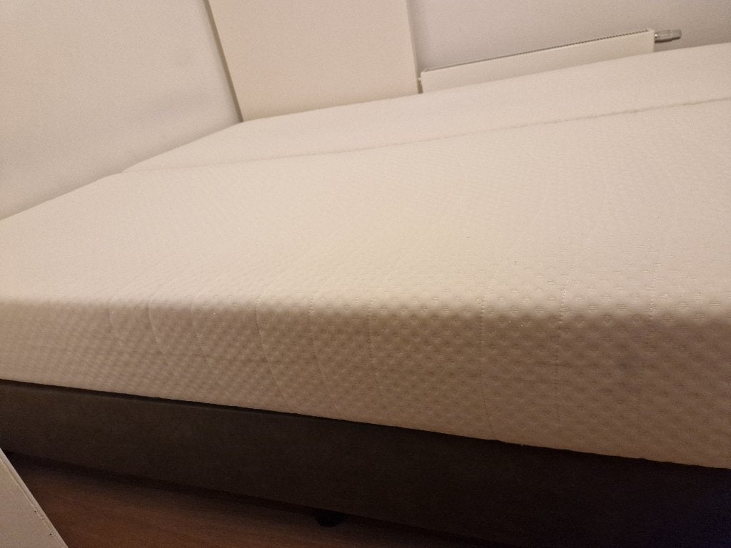 2x Boxspring 90x220 inclusief Matras Pocket Koudschuim, 90 cm, Zwart, Tweepersoons, Ophalen of Verzenden