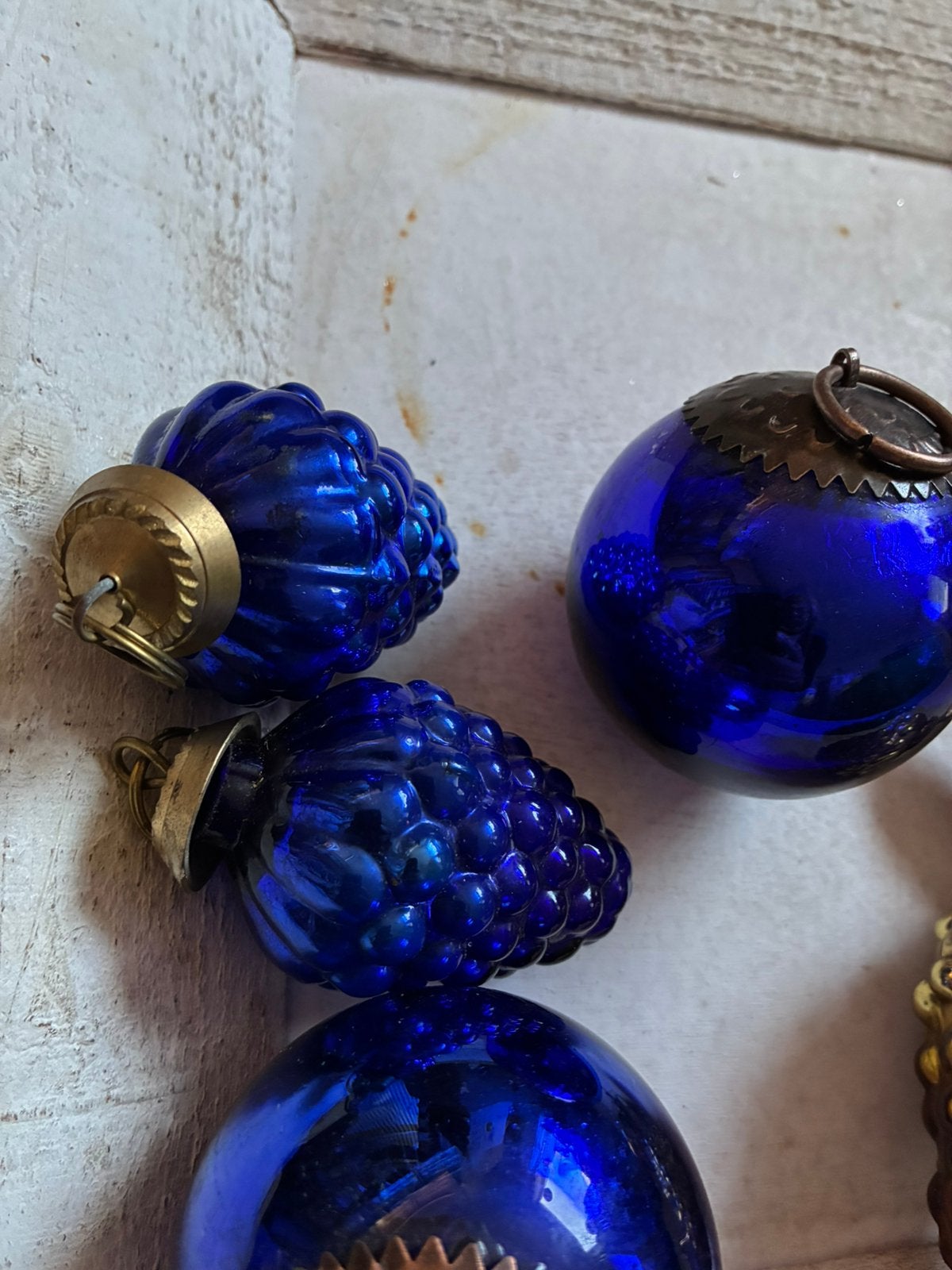 Oude heksenballen/druif kerstballen, Ophalen of Verzenden, Gebruikt