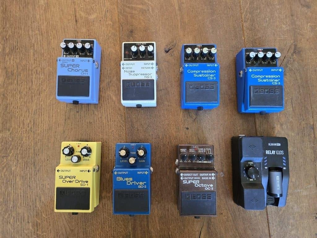 boss effectpedalen & line 6 relay G10s draadloze zender, Ophalen of Verzenden, Gebruikt, Distortion, Overdrive of Fuzz