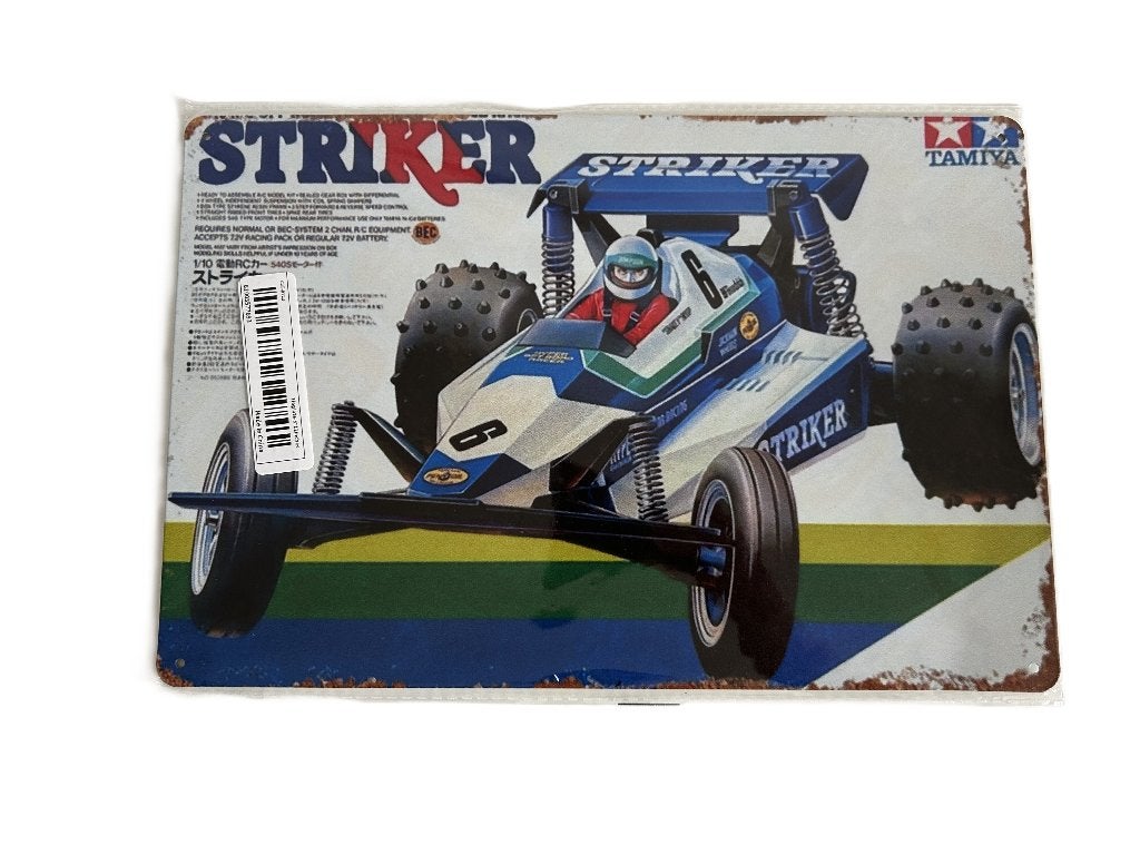 Tamiya Boxart metalen bord 20x30cm Striker nieuw, Ophalen of Verzenden, Nieuw, Overige schalen, Onderdeel