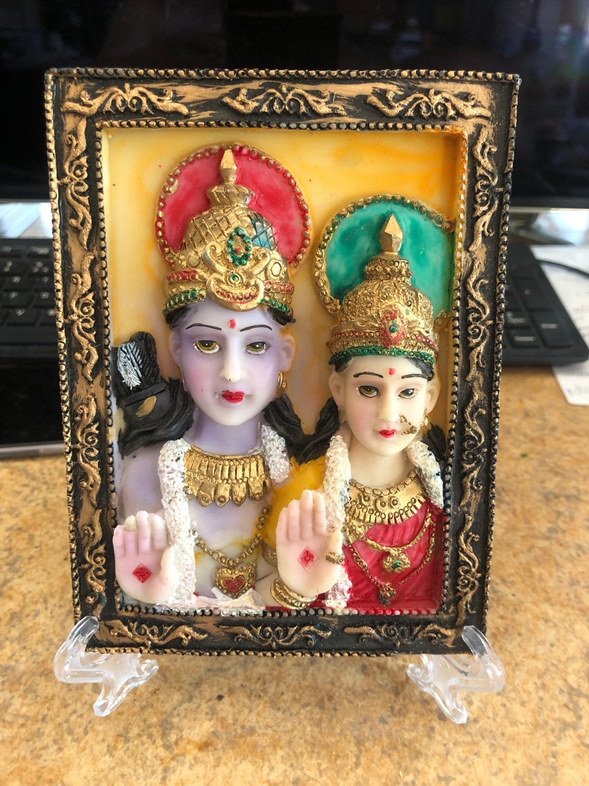 Decoratief beeldje van Indiase goden, Antiek en Kunst, Ophalen of Verzenden