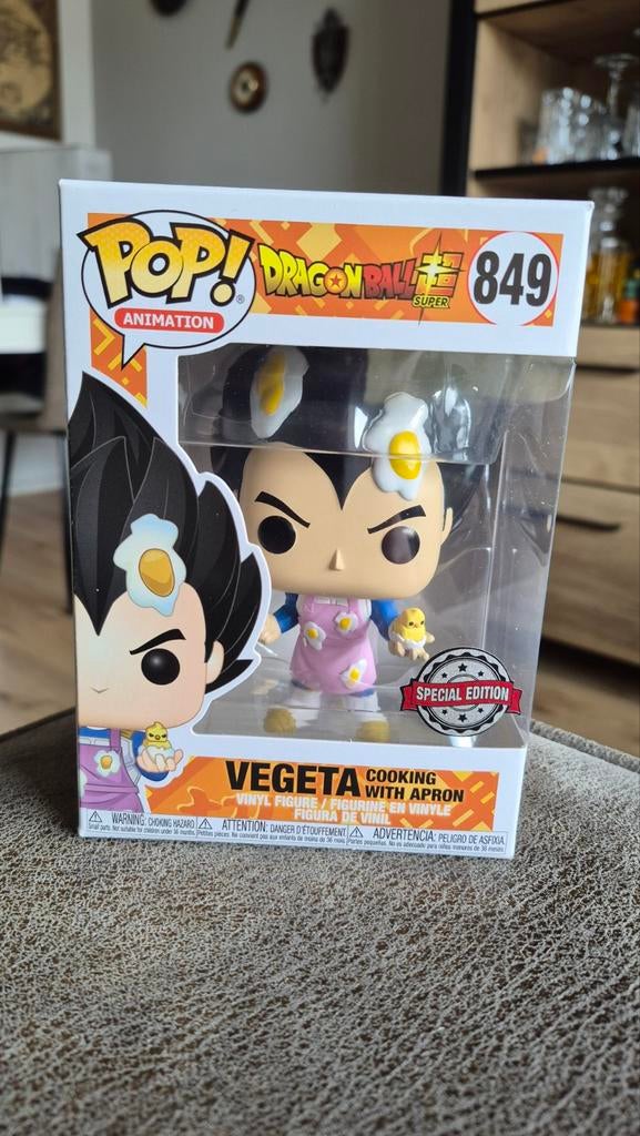 Funko Pop Vegeta Cooking with Apron #849 Dragon Ball Super, Ophalen of Verzenden, Zo goed als nieuw