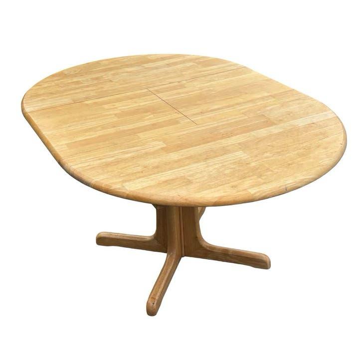 Vintage Ronde Eettafel Verlengbaar Jaren 70 Design, 100 tot 150 cm, Vintage, 50 tot 100 cm, Zo goed als nieuw