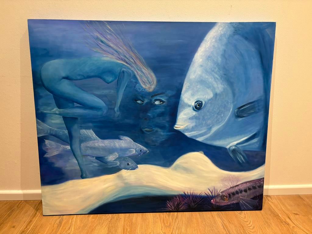 Schilderij 100x120 op houten frame, Ophalen