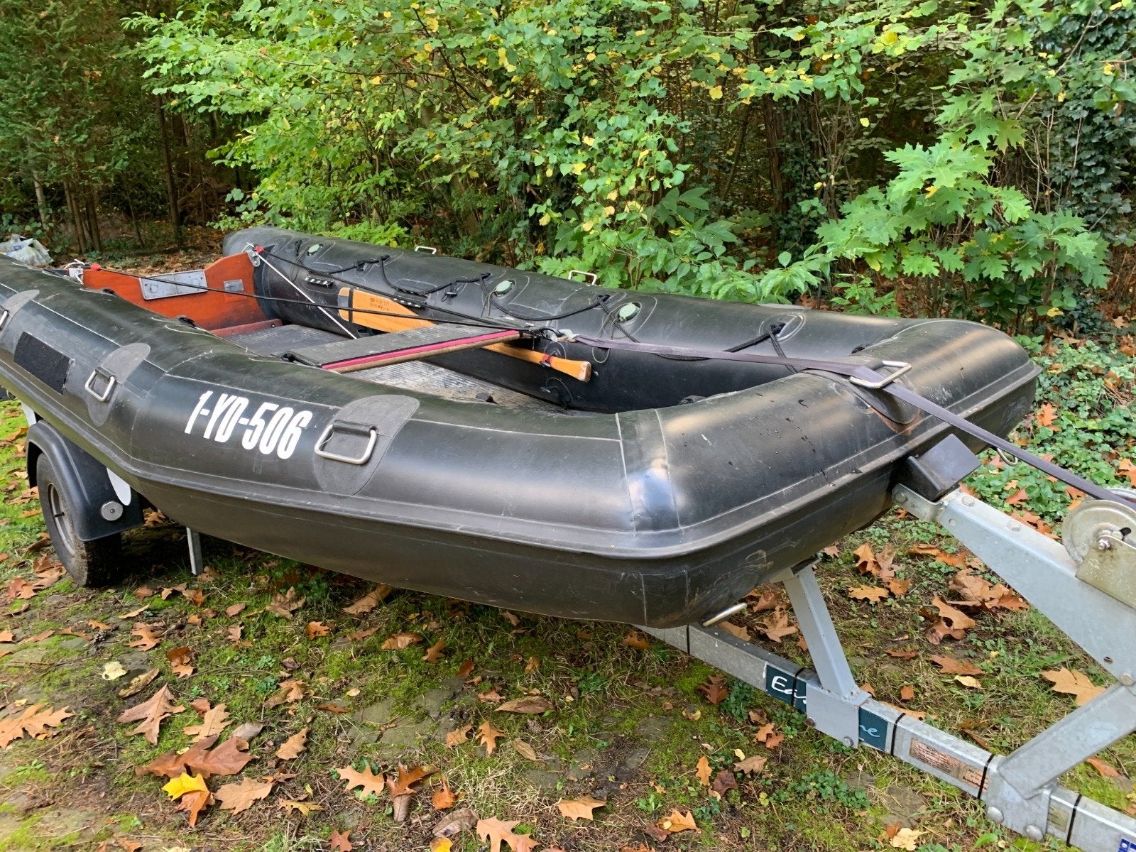 DSB Hypalon rubberboot 5m met accessoires, Ophalen, Gebruikt