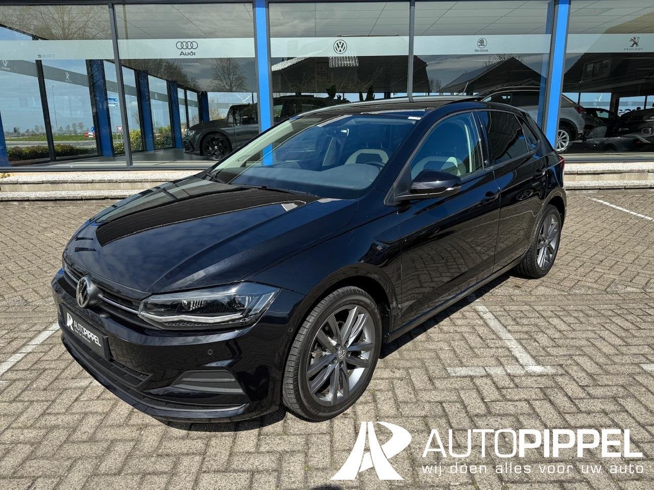 Volkswagen Polo 1.0 TSI Highline | DSG | App-conn. | Pano |, Auto's, Gebruikt, Euro 6, 116 pk, Zwart