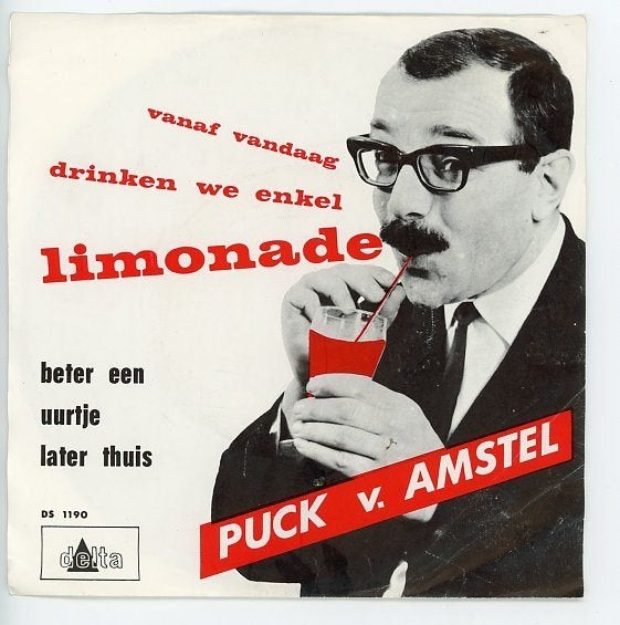 Single van Puck van Amstel uit 1966 ***, Cd's en Dvd's, Vinyl | Nederlandstalig, Gebruikt, Levenslied of Smartlap, Beschermende buitenhoes