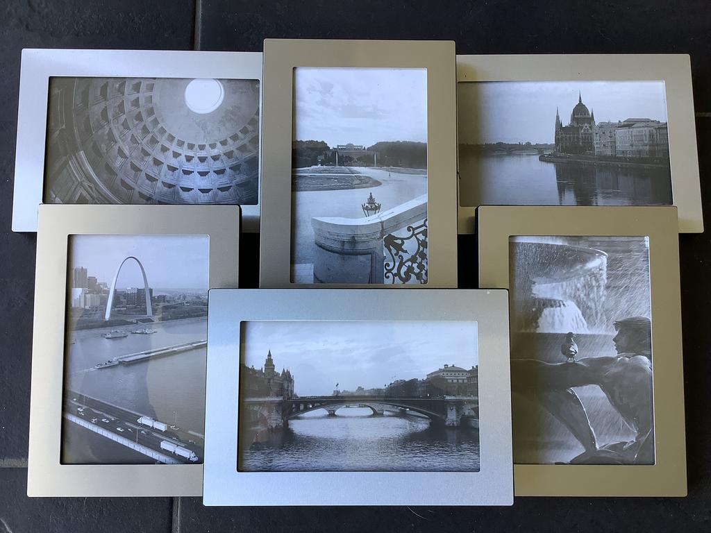 Zilverkleurige fotolijst voor 6 foto's (10x15 cm), Ophalen, Nieuw
