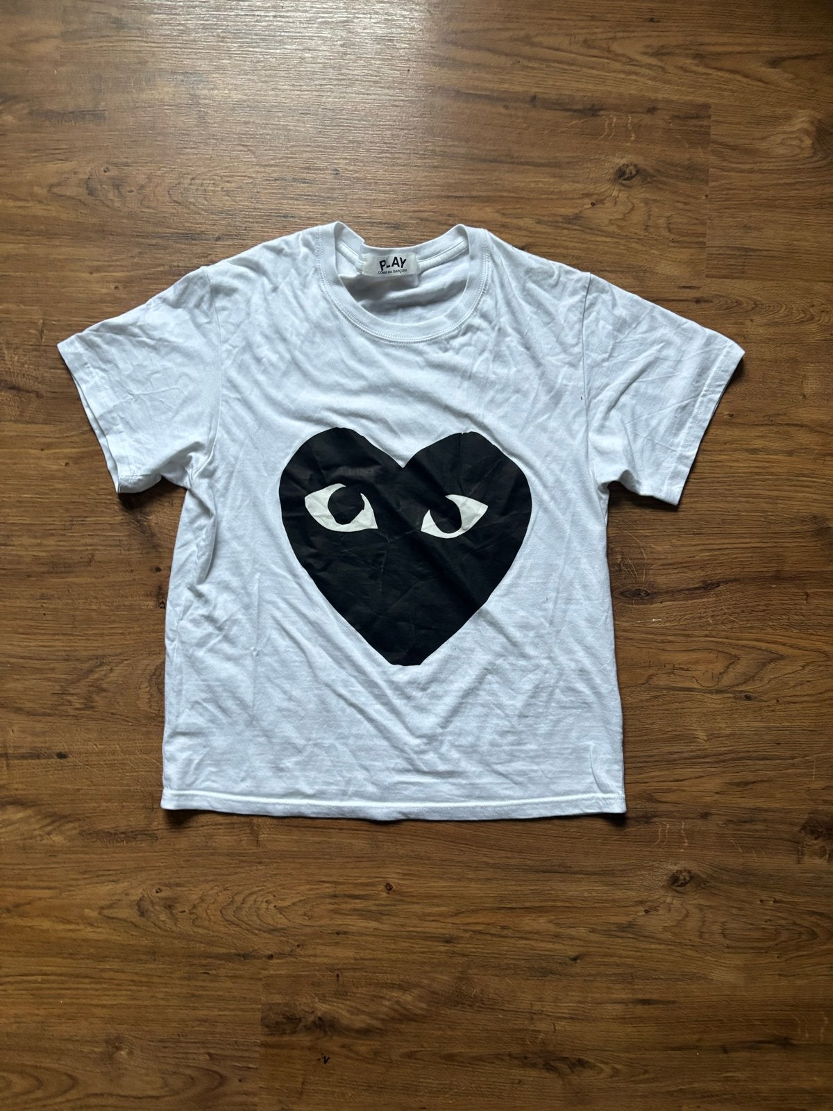 Comme des Garçons PLAY T-shirt met hartlogo, Ophalen of Verzenden, Zo goed als nieuw, Maat 48/50 (M), Wit