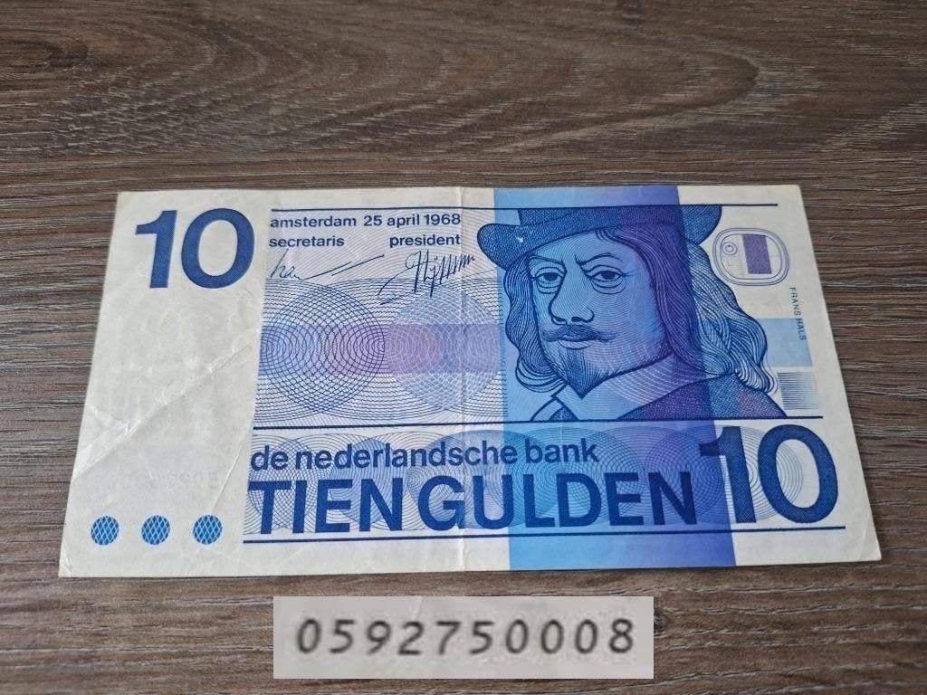 Zeldzaam replacement biljet 10 gulden Hals, 1968, Ophalen of Verzenden, 10 gulden