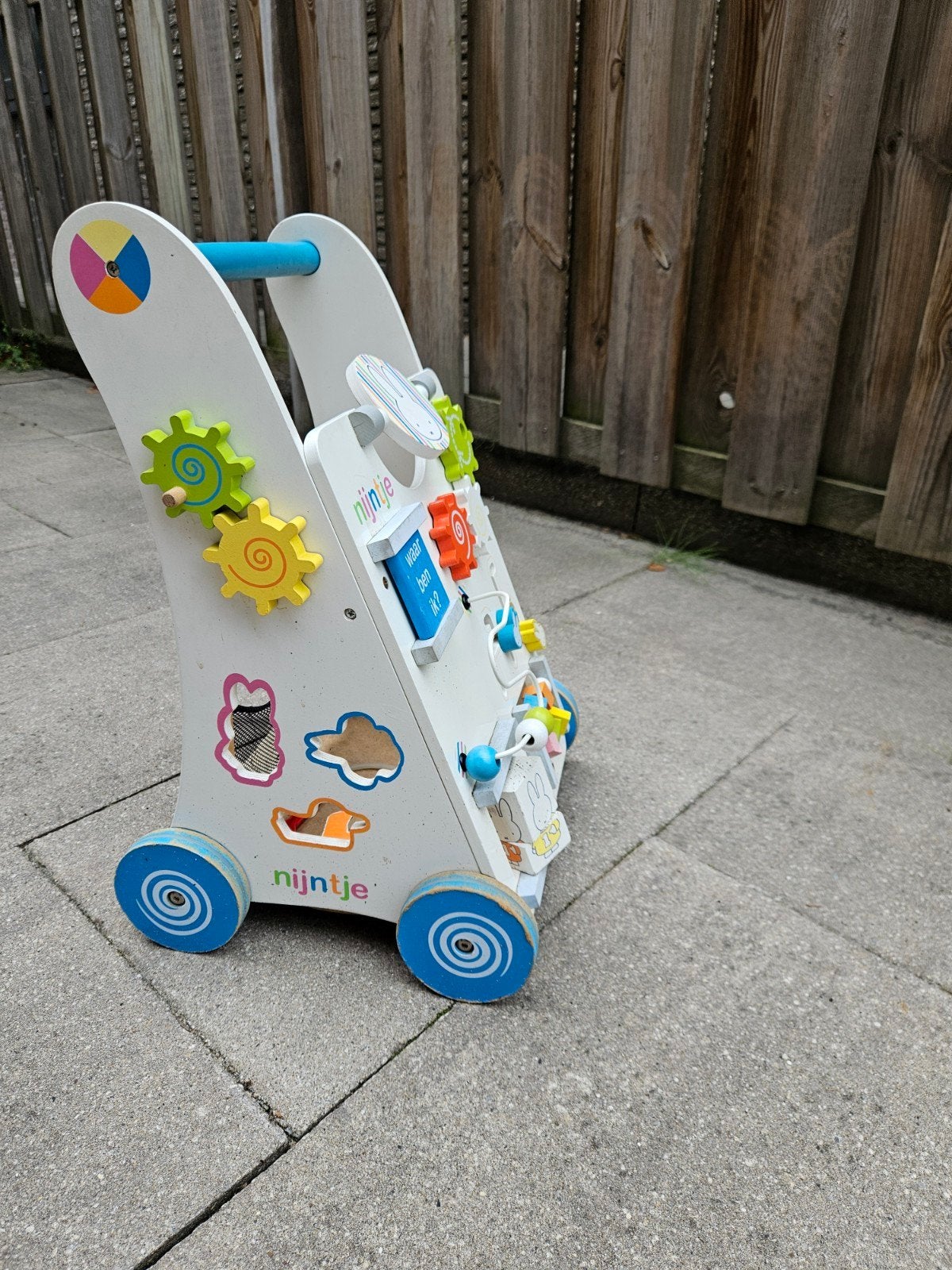 Nijntje Houten Loopwagen met Activiteitenpaneel, Ophalen, Gebruikt, Overige typen, Met wieltjes