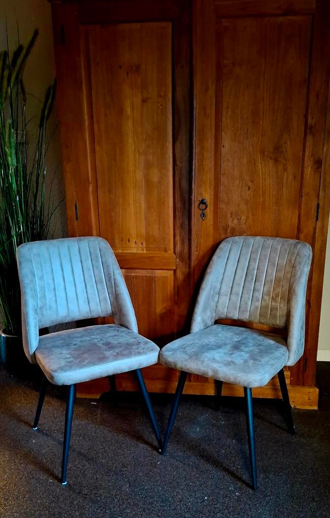 :Nieuw 2 moderne eetkamerstoelen, Ophalen of Verzenden, Stof, Twee