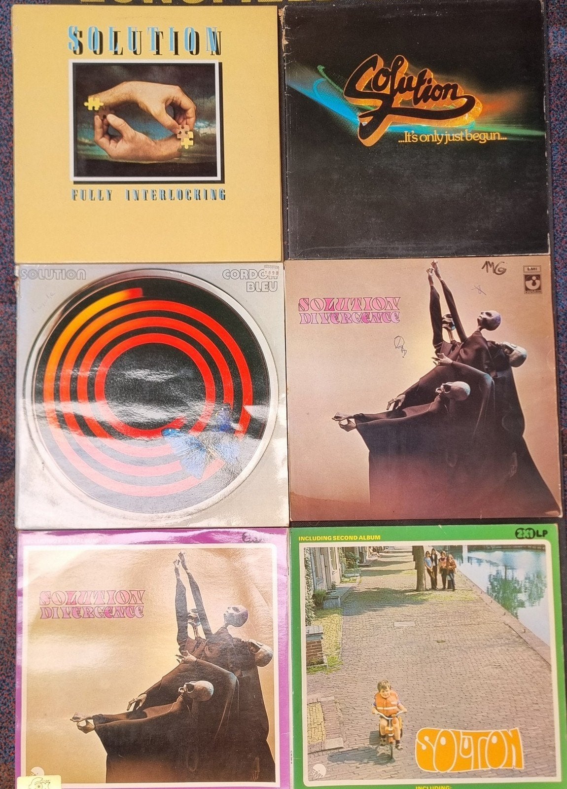 Partij elpees Solution, Cd's en Dvd's, Vinyl | Rock, Ophalen of Verzenden, Gebruikt, Overige formaten, Poprock