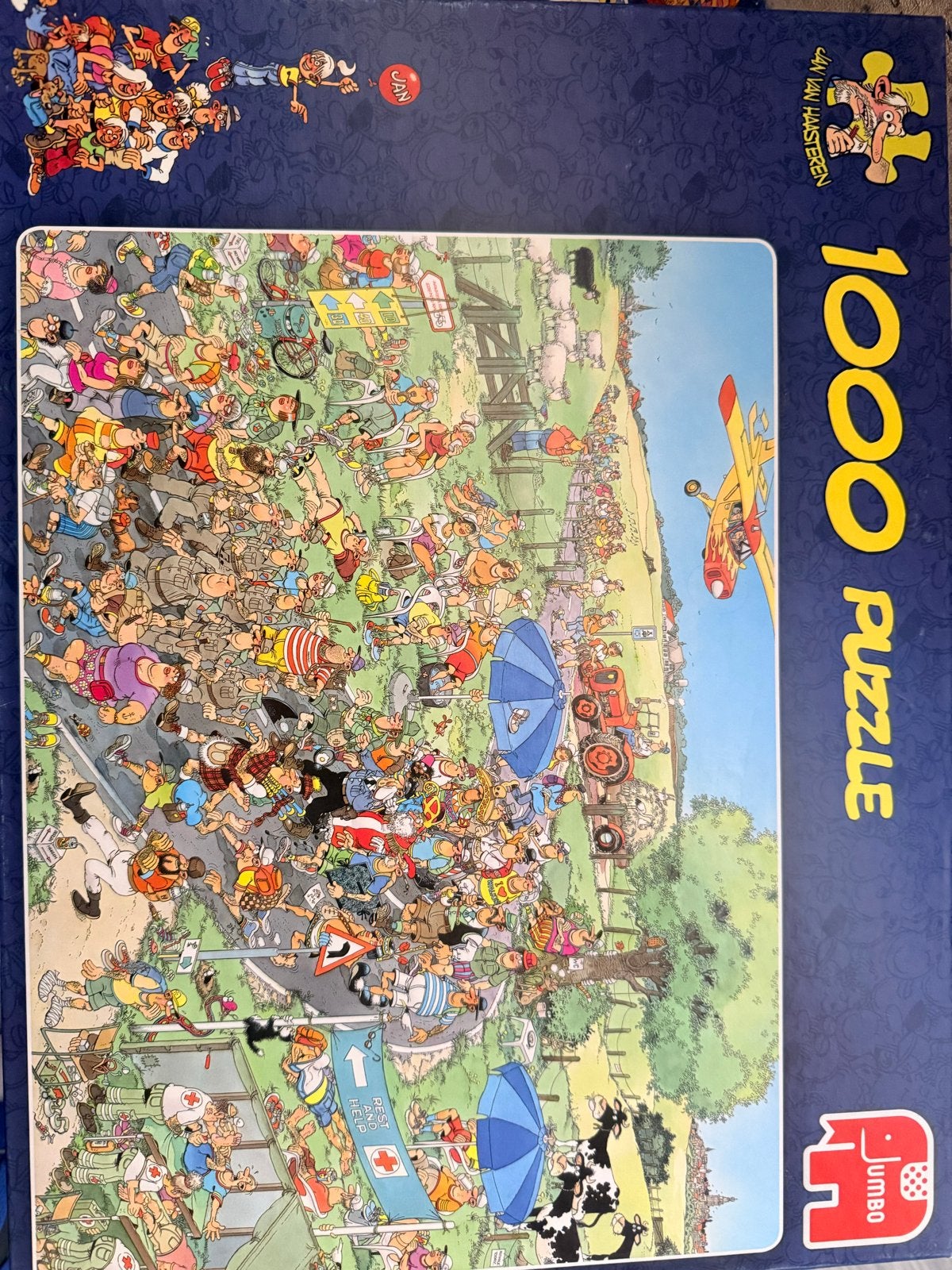 Jan van Haasteren 1000 stukjes puzzel, Hobby en Vrije tijd, Ophalen, 500 t/m 1500 stukjes, Zo goed als nieuw, Legpuzzel