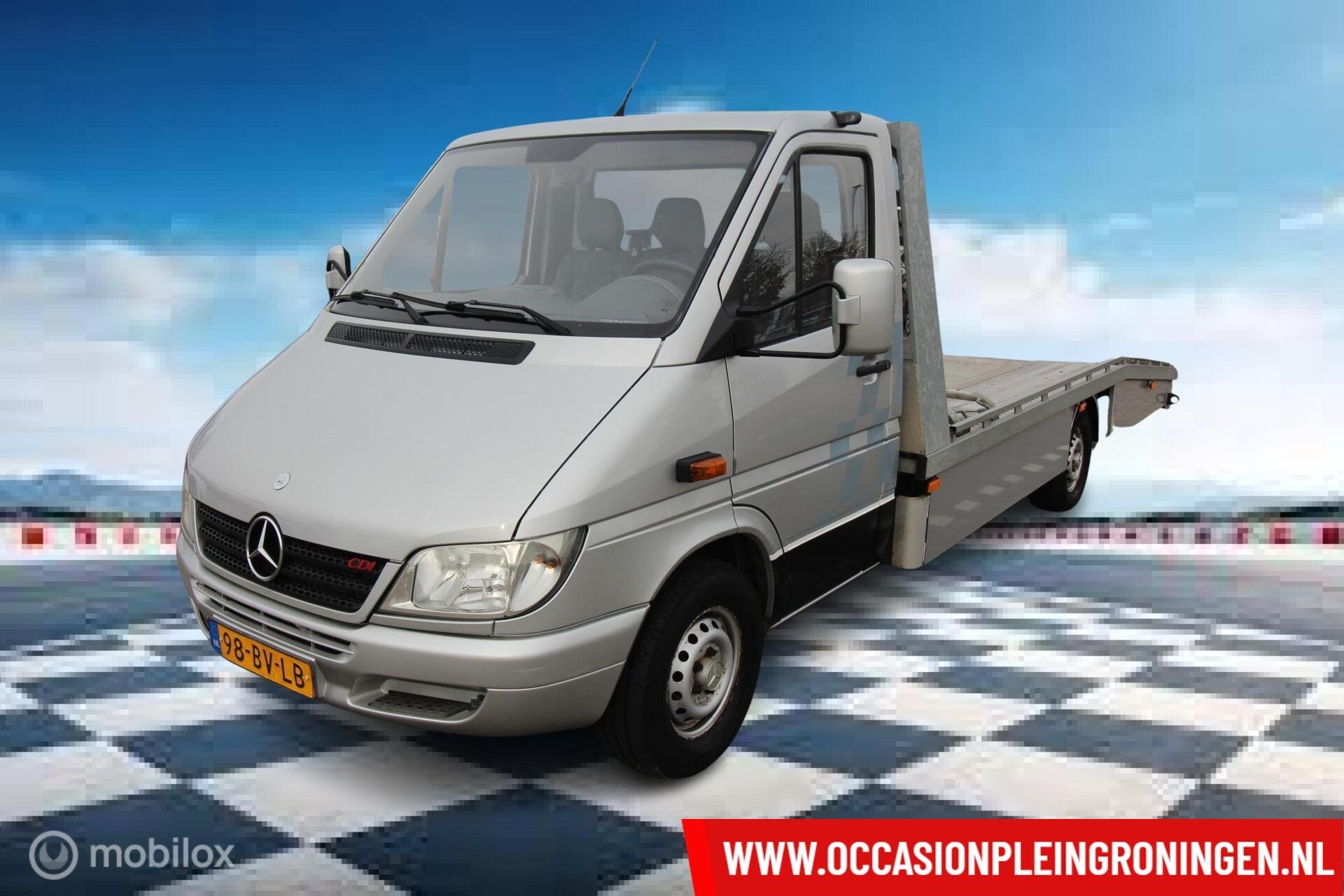 Mercedes Sprinter oprijwagen autotransporter 313 CDI 2.2 402, Auto's, Gebruikt, 4 cilinders, 129 pk, Bedrijf