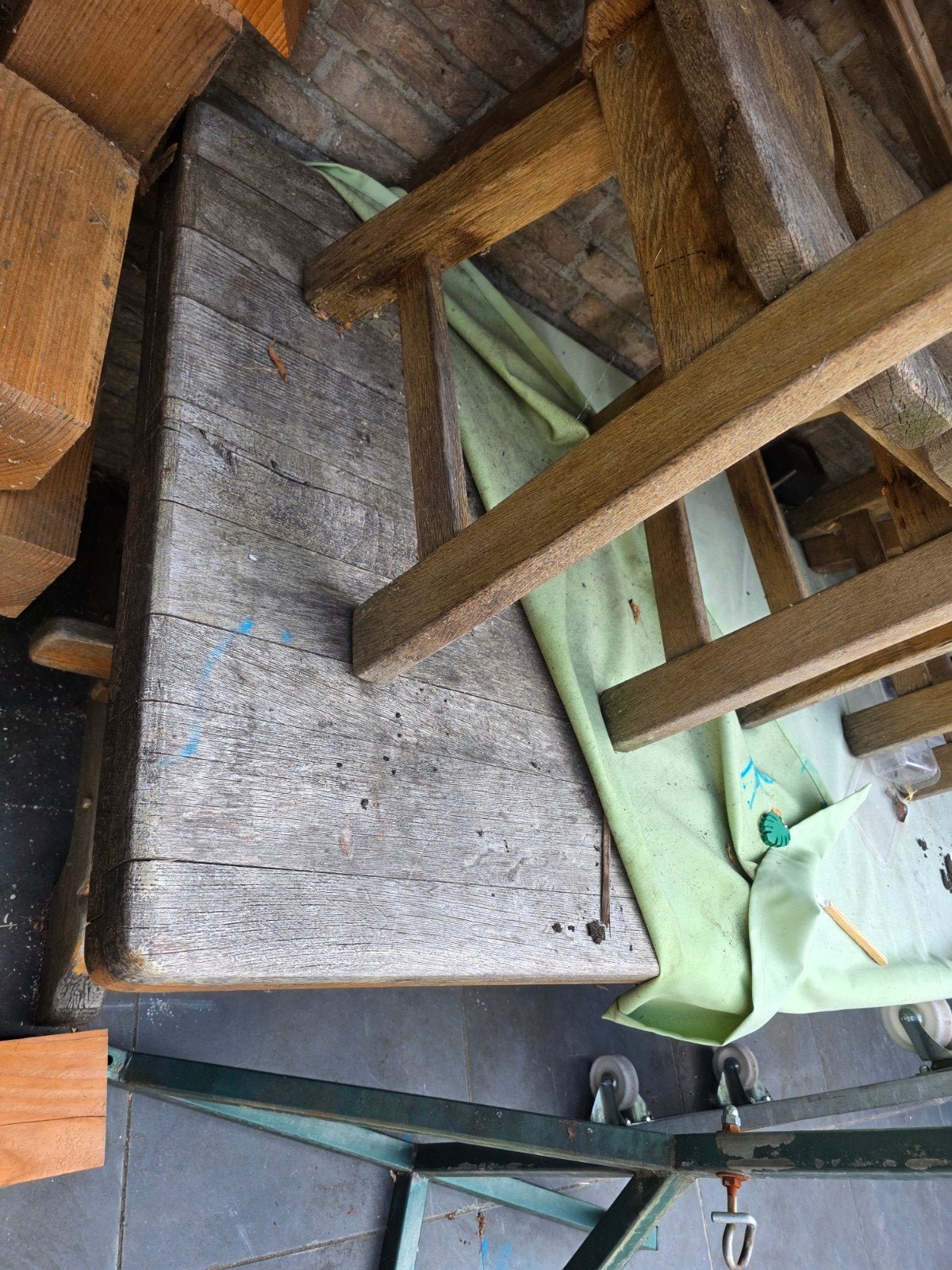 Tafel en Stoelen, Ophalen, Gebruikt, 50 tot 100 cm, Rechthoekig