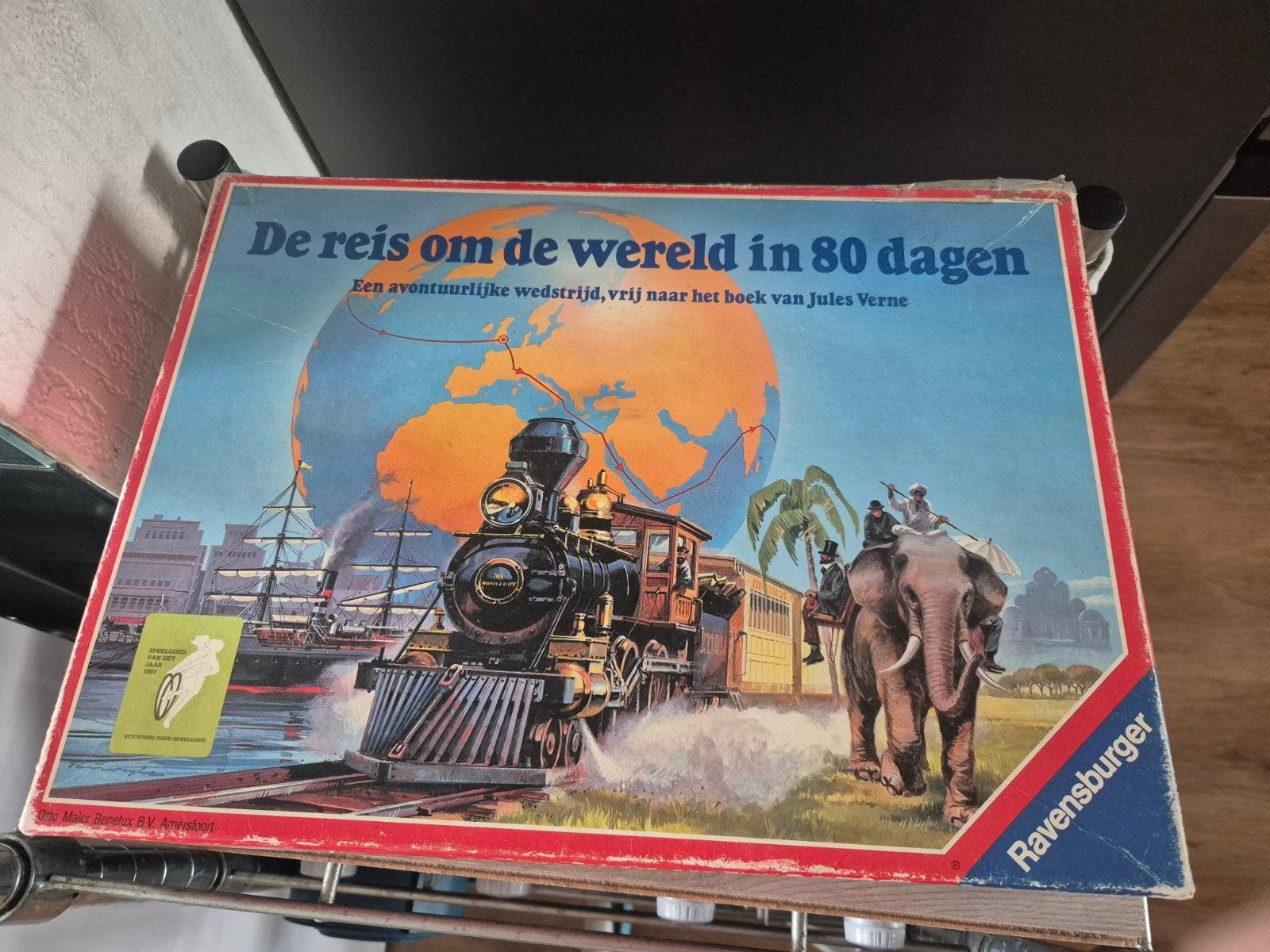 de reis om de wereld in 80 dagen, Hobby en Vrije tijd, Gezelschapsspellen | Bordspellen, Ophalen of Verzenden, Zo goed als nieuw