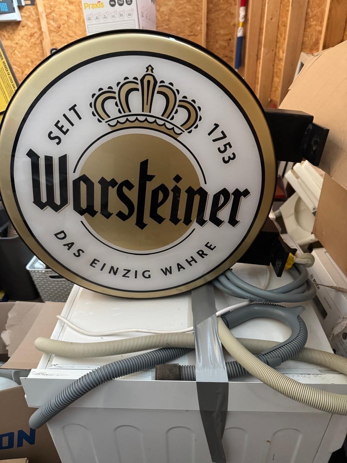 Warsteiner Lichtbak - Reclamebord - Brouwerij Decoratie, Verzamelen, Ophalen of Verzenden, Zo goed als nieuw