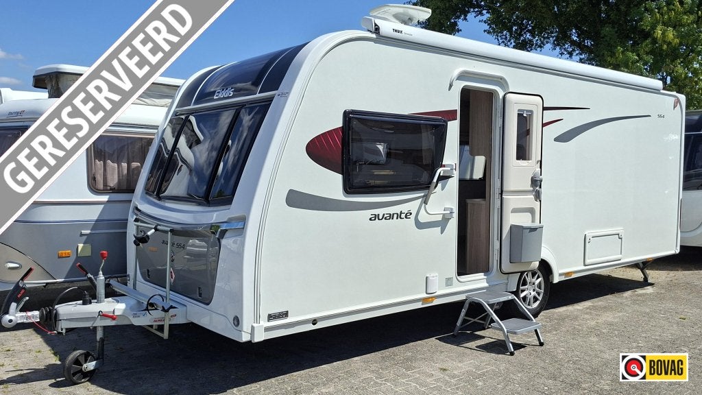 Elddis Avante 554 incl. Mover,Thule Lfl.,FD, Caravans en Kamperen, Elddis, Bedrijf, 5 tot 6 meter, Tot en met 4