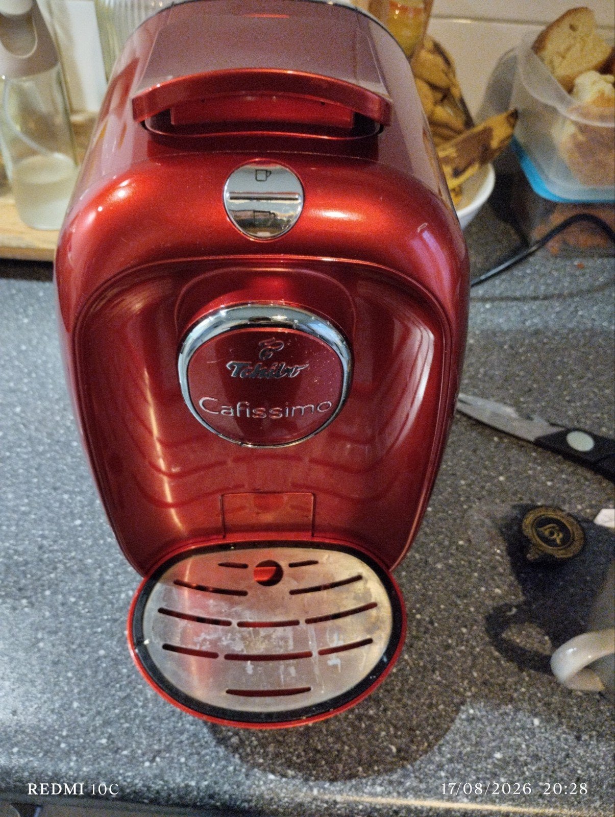 Tchibo Cafissimo Koffiemachine Rood - Zo goed als nieuw, Koffiepads en cups, Koffiemachine, Ophalen of Verzenden, Zo goed als nieuw