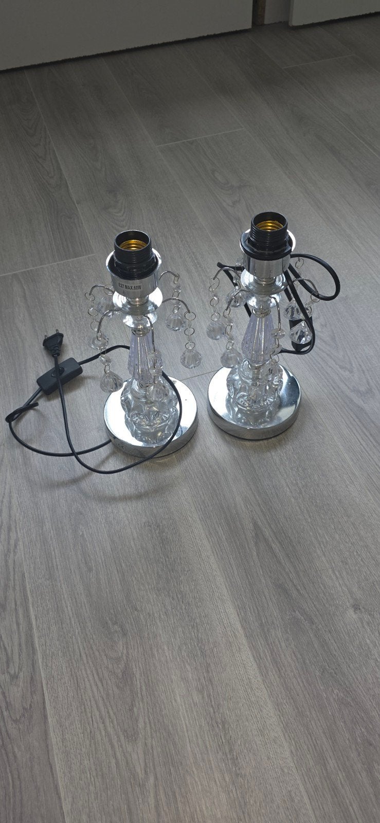 Nachtlamp houder met kraaltjes, Ophalen