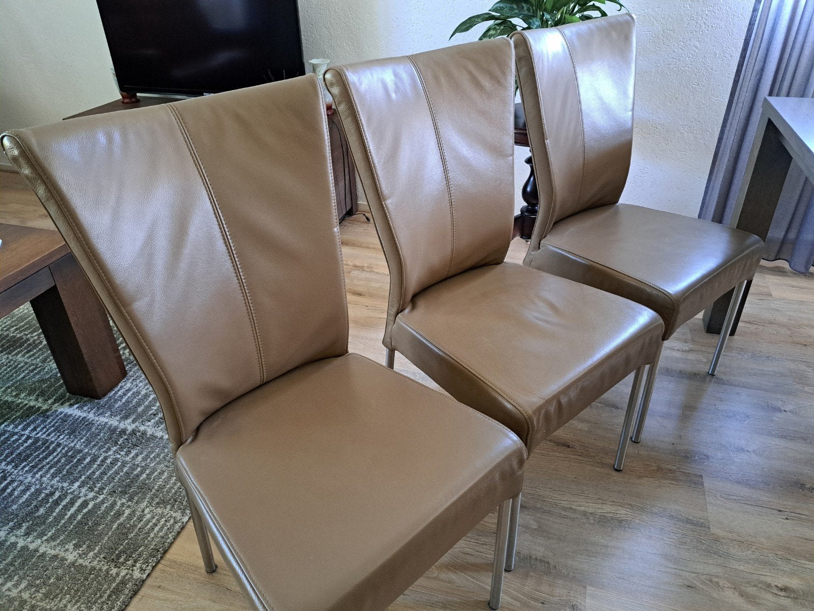 Twee eetkamerstoelen, Ophalen, Gebruikt, Twee, Bruin