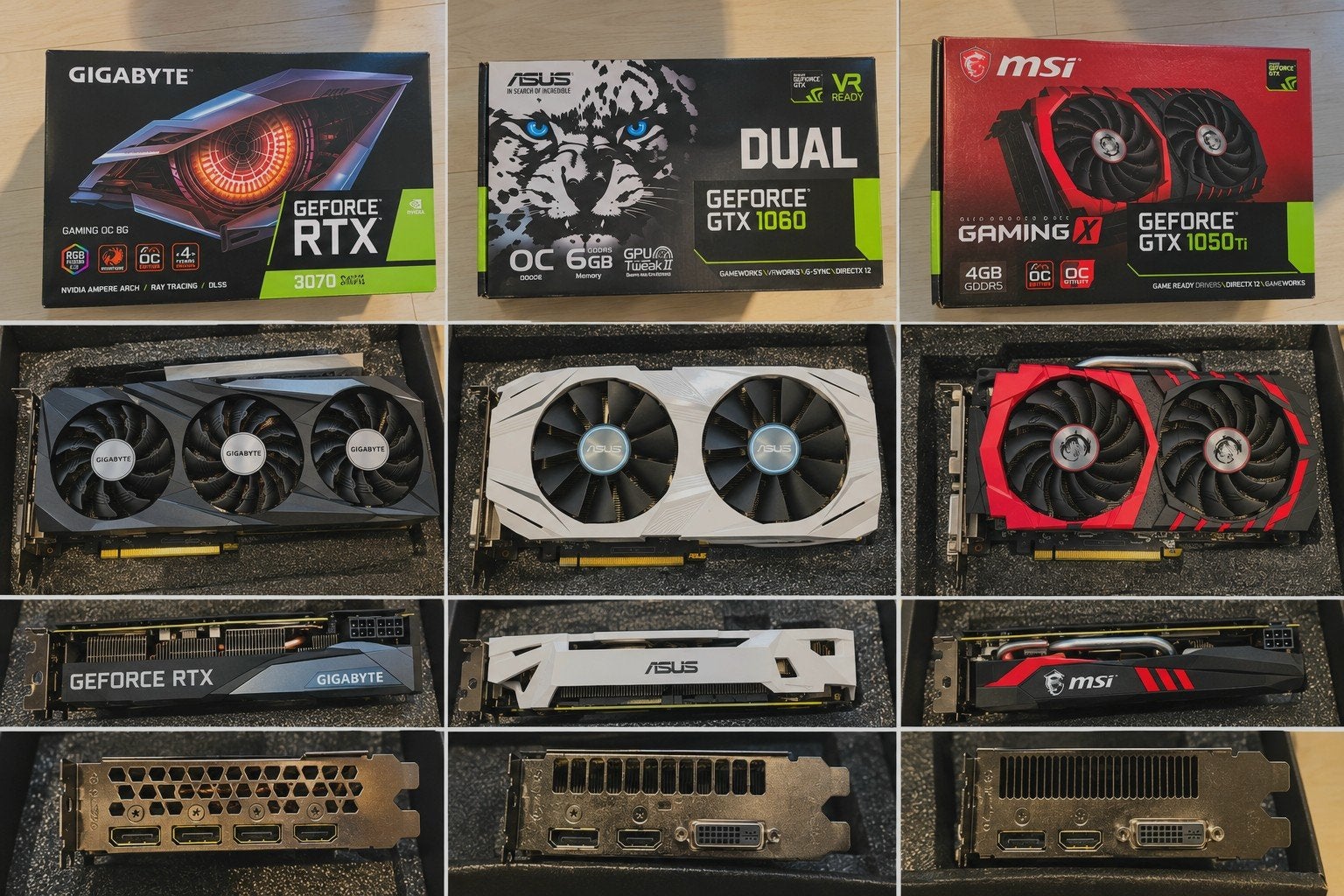 RTX 3070 8GB / GTX 1060 6GB / GTX 1050 Ti 4GB | Los/Set, GDDR6, PCI-Express 4, HDMI, Ophalen of Verzenden
