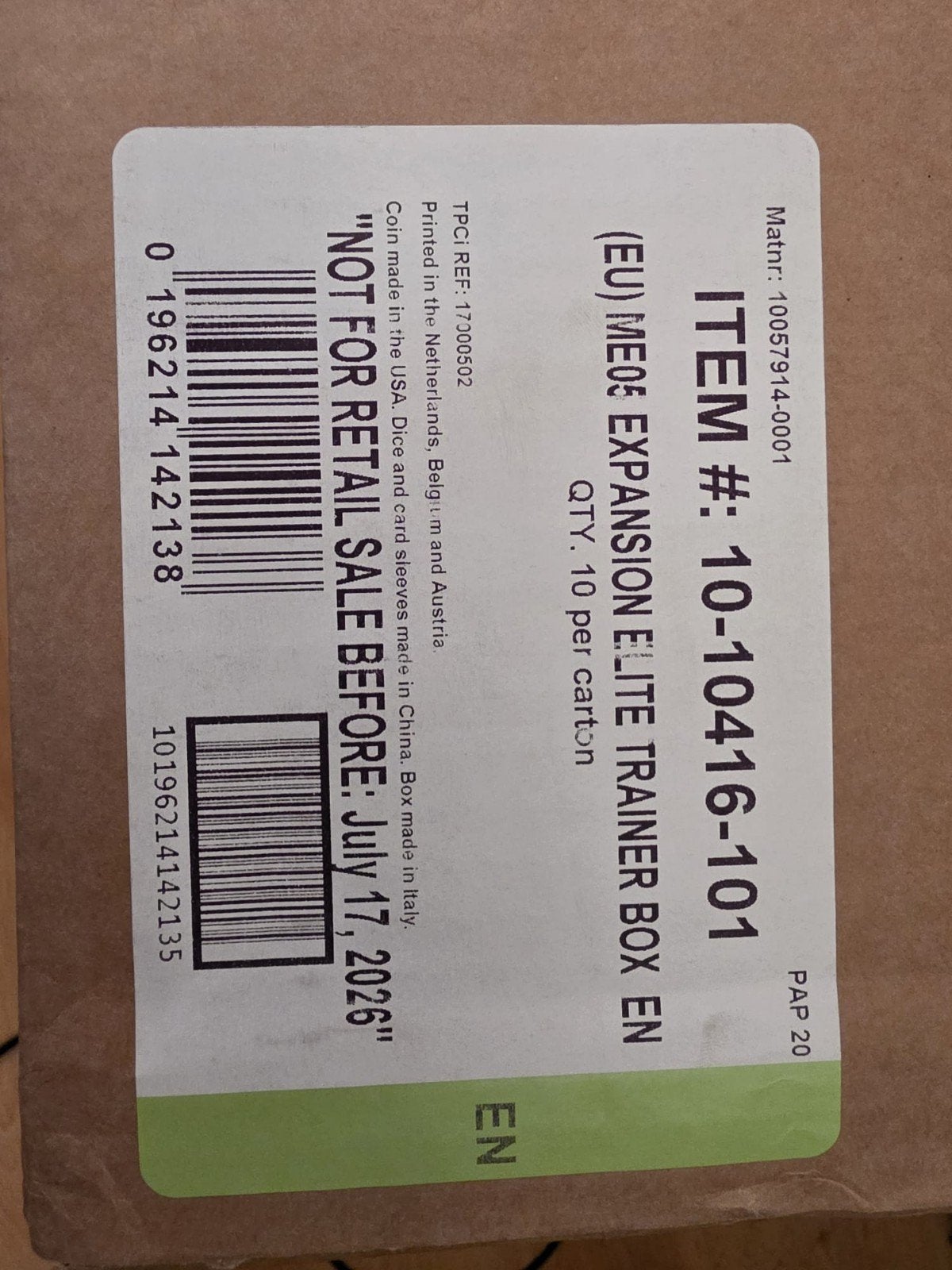 Pitch Black ETB case sealed, Ophalen of Verzenden, Nieuw