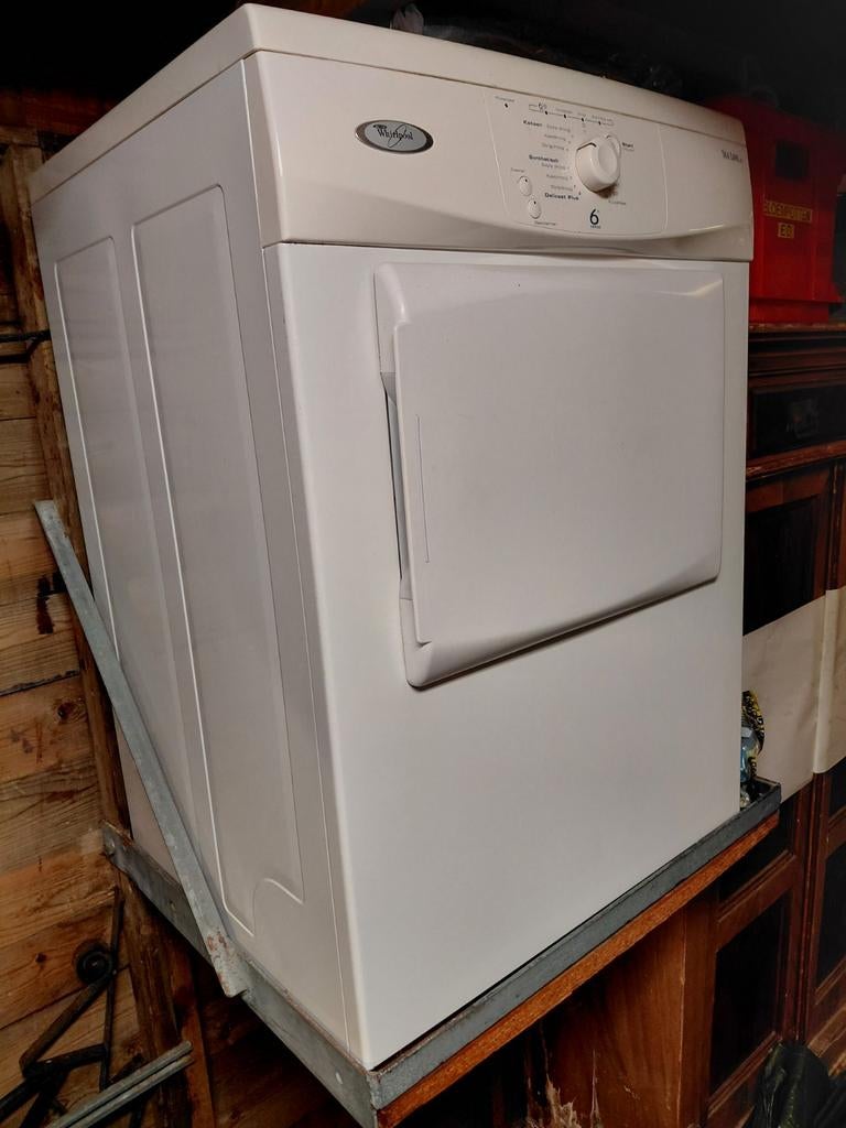 Whirlpool wasdroger, Ophalen, Gebruikt, Luchtafvoer, 85 tot 90 cm