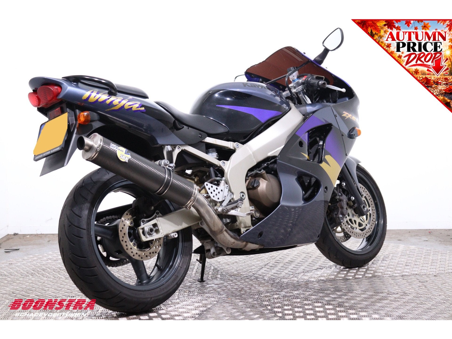 Kawasaki Ninja ZX-6R Leo Vince 44.862 km! (bj 1998), Motoren, Dopplerlaan 4
9207HC  DRACHTEN, NL, Boonstra Schadevoertuigen, Sport