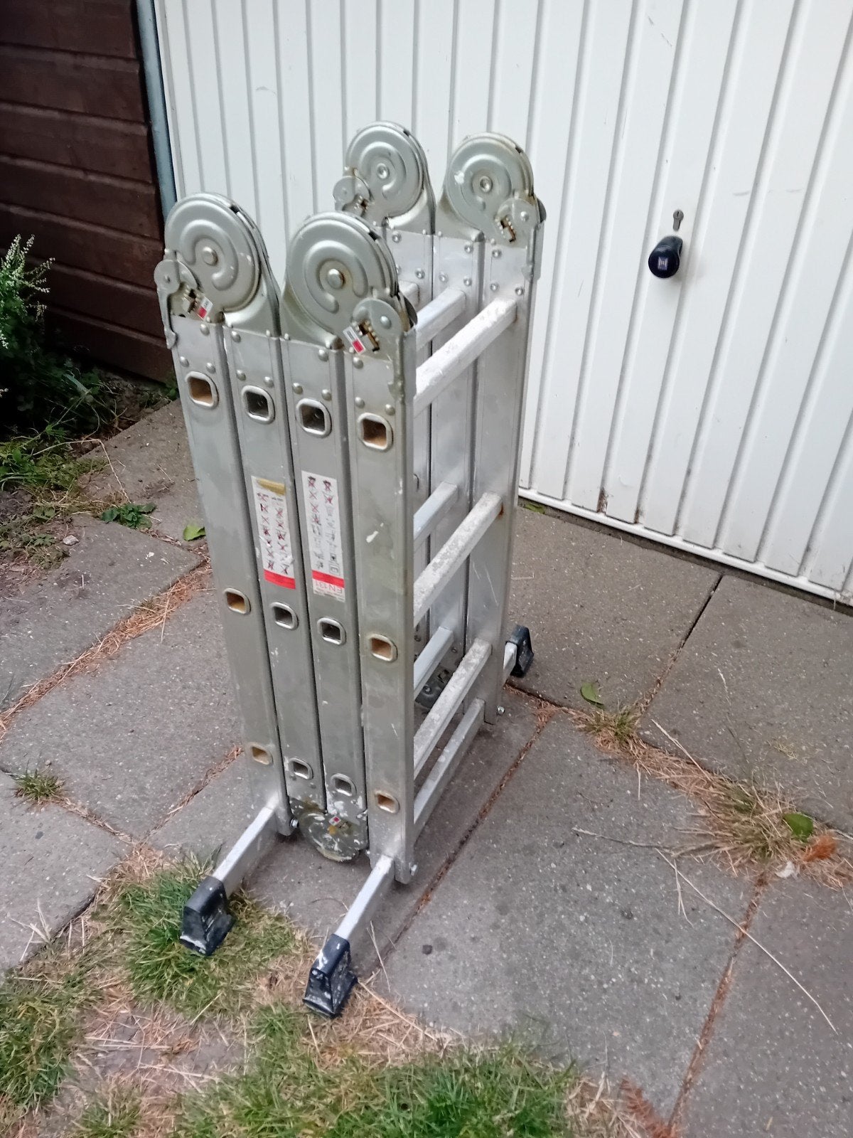 Multifunctionele vouwladder: trap, ladder en steiger, Ophalen, Gebruikt, Ladder, Opvouwbaar of Inschuifbaar