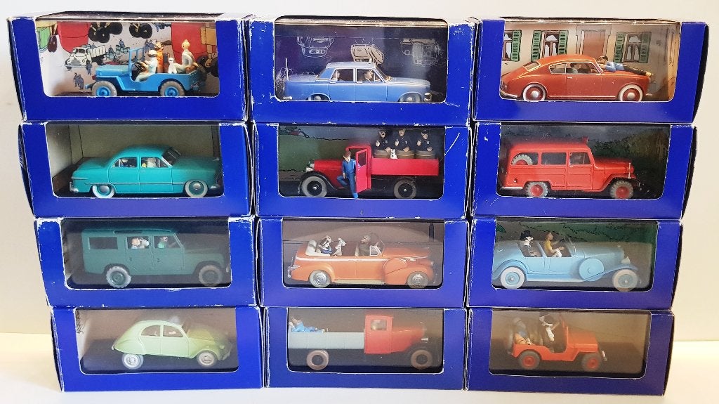 37 x Tintin (Kuifje) 1:43 Les Voitures de Tintin, Verzenden, Nieuw, Auto, Overige merken