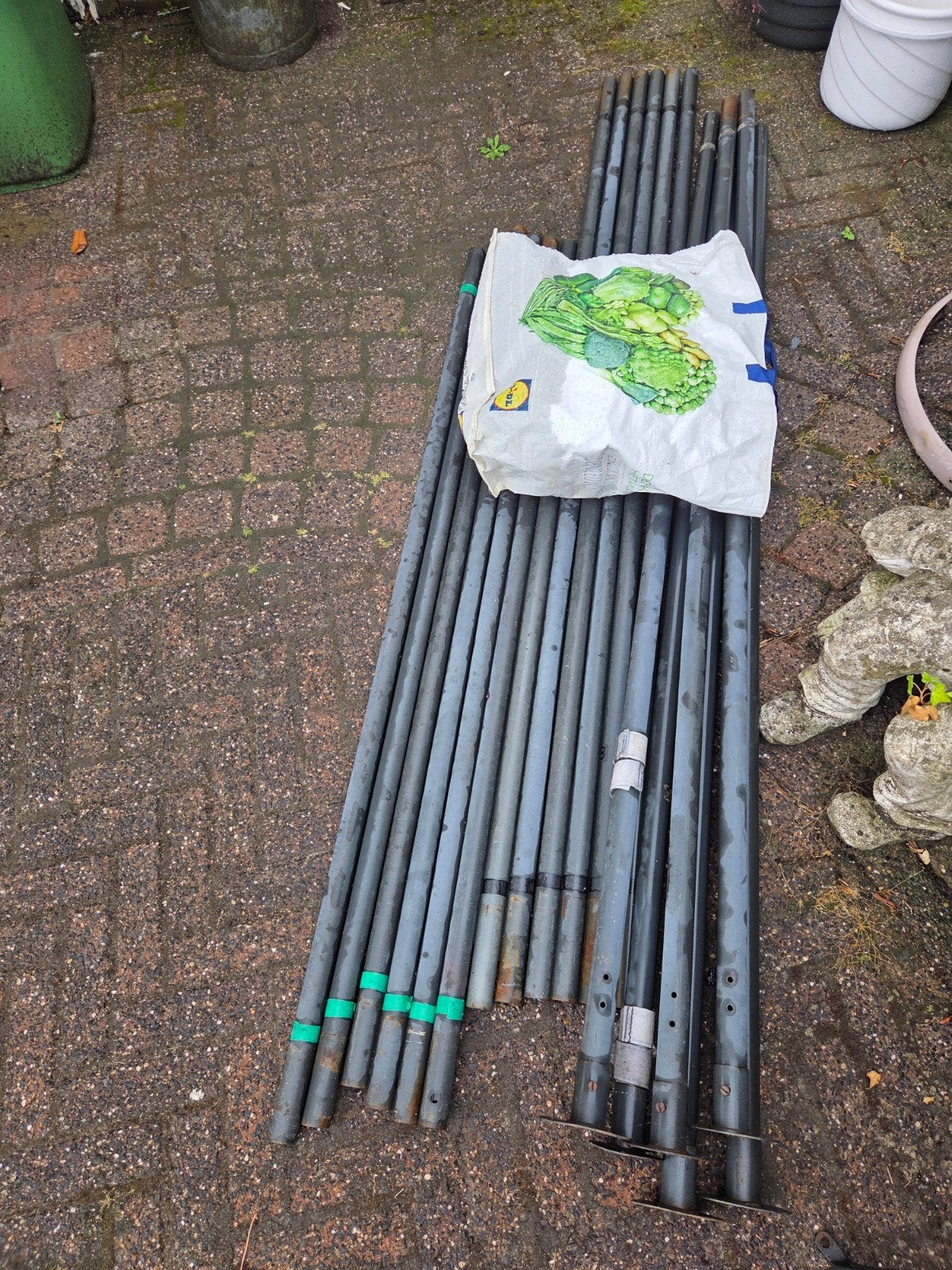 Partytent 3x6 meter, zonder zeil., Tuin en Terras, Partytenten, Ophalen, Gebruikt, Minder dan 4 meter, Partytent