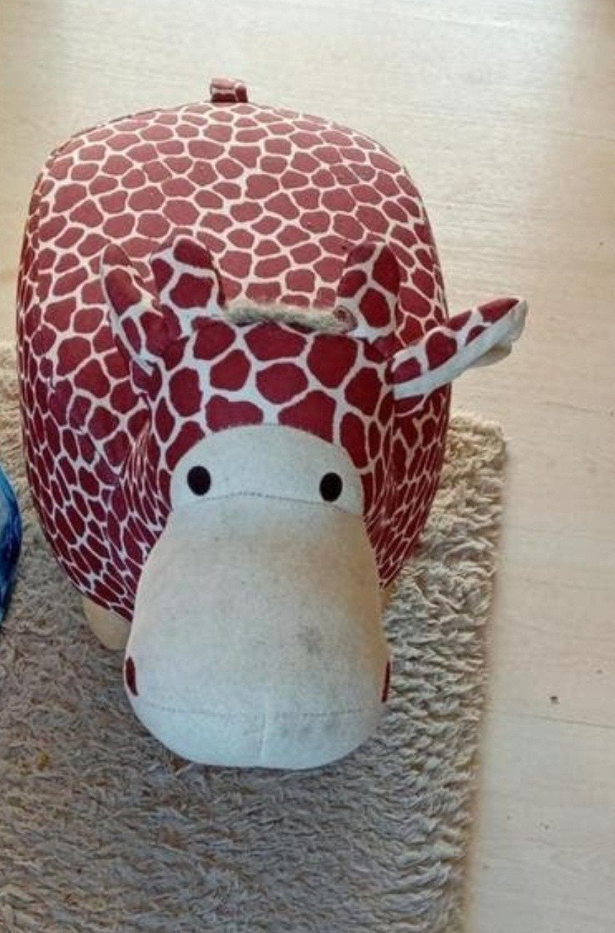 Leuke decoratieve giraf stoel / poef voor kinderkamer, Ophalen, Gebruikt, Overige kleuren, Kinderlijk, Speels, Decoratief