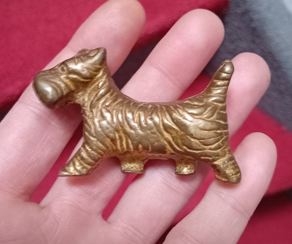 honden sculptuur schootse terrier, Verzenden