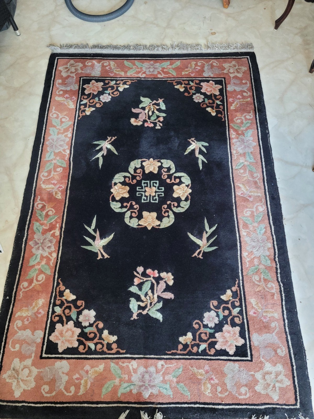 chinees wollen tapijt, Ophalen of Verzenden, Rechthoekig, 200 cm of meer