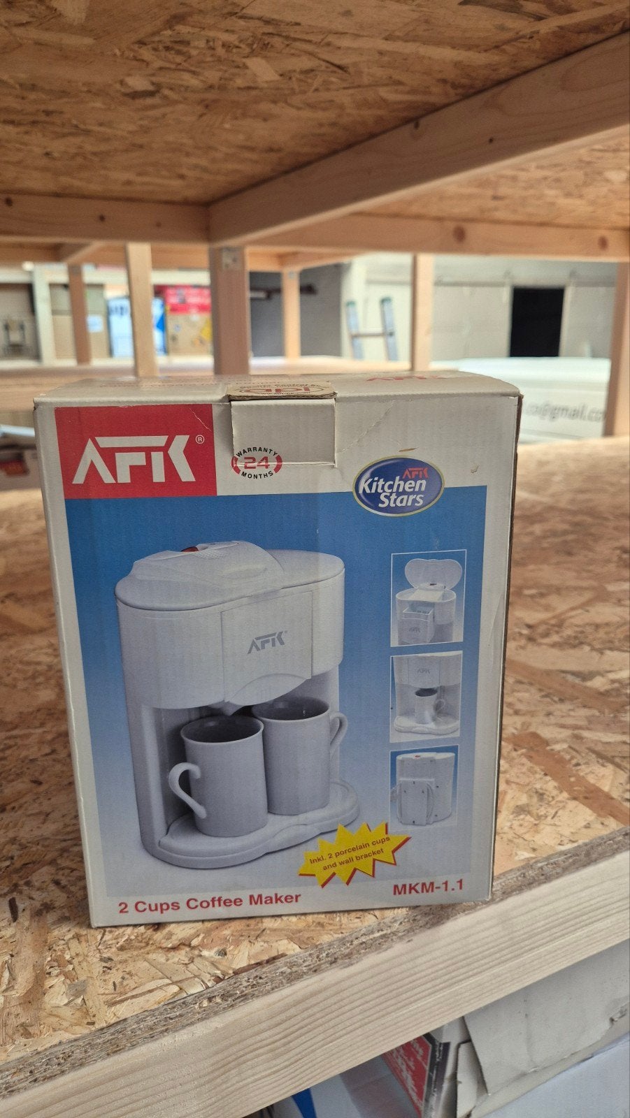 AFK MKM-1.1 Koffiezetapparaat voor twee kopjes, T, Ophalen of Verzenden, V, Y