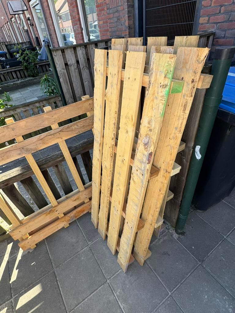 4 pallets, Tuin en Terras, Ophalen, 1 tot 2 meter, Minder dan 3 meter, Zo goed als nieuw