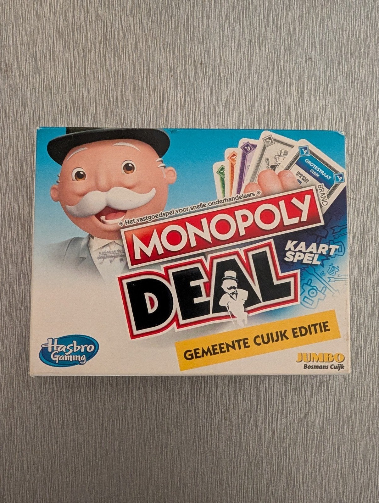 Monopoly Deal Kaartspel - Gemeente Cuijk Editie, Een of twee spelers, Ophalen of Verzenden, Zo goed als nieuw, Hasbro Gaming