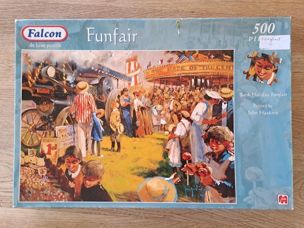 FALCON PUZZEL. FUNFAIR. 500 STUKJES., Ophalen of Verzenden, 500 t/m 1500 stukjes, Gebruikt, Legpuzzel