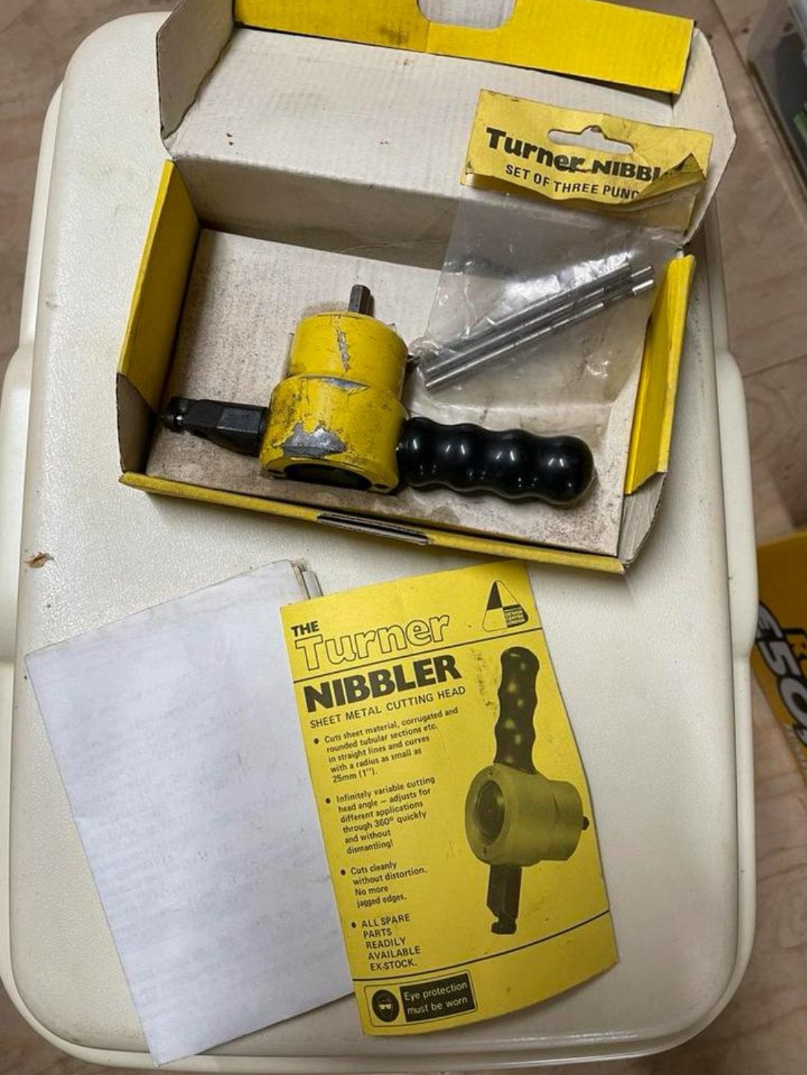 The Turner Nibbler Knabbelschaar voor plaatmetaal, Ophalen of Verzenden, Gebruikt