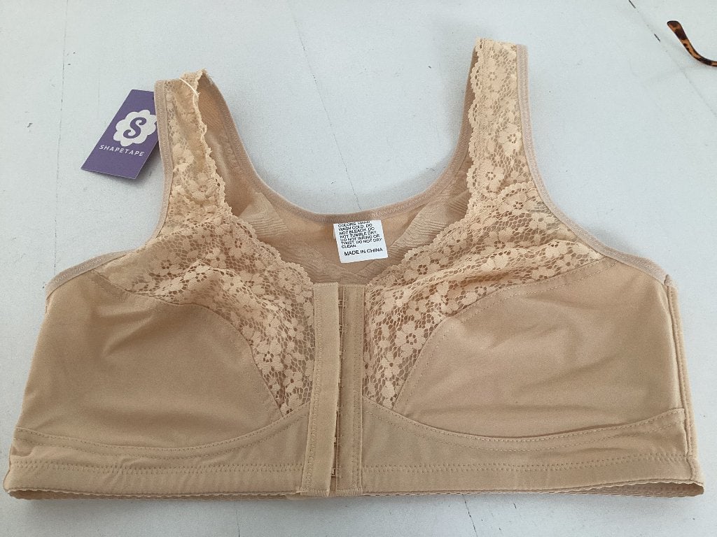 Nieuwe BH zonder beugel met voorsluiting XL, Shapetape, Ophalen of Verzenden, Beige, BH