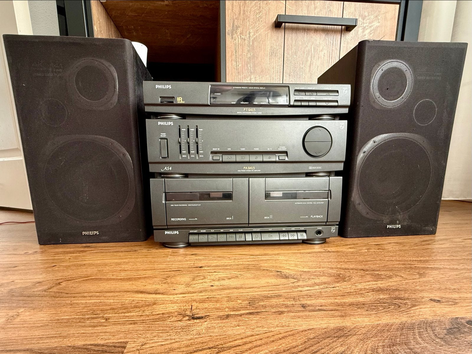 Philips Stereo Set: Radio, Tuner, Cassettedeck en Boxen, Ophalen, Gebruikt, Tuner of Radio, Philips