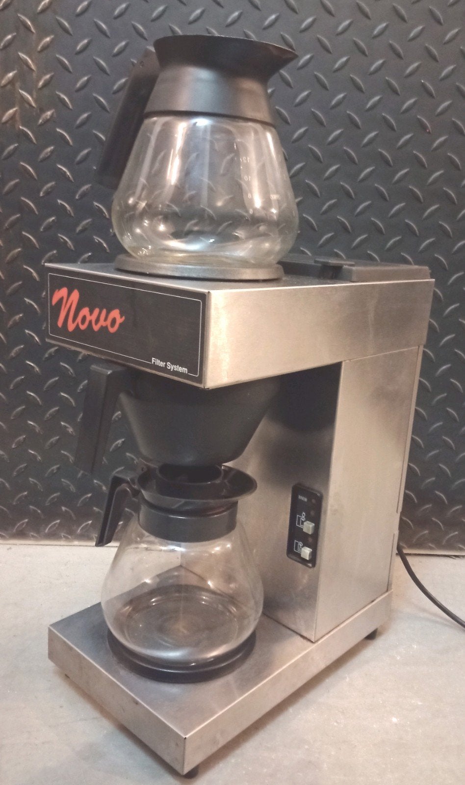 Lekkere ouderwetse bak koffie met deze Novo koffiezetter, 10 kopjes of meer, Ophalen of Verzenden, Koffiemachine