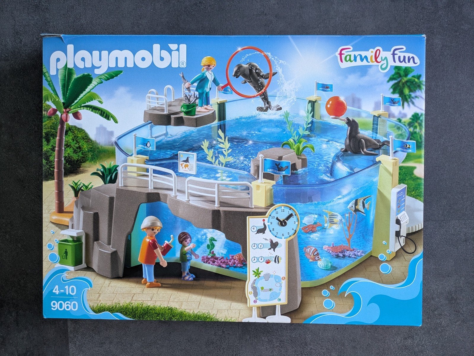 Playmobil 9060 zeehonden aquarium Compleet +doos + boekje, Complete set, Overige typen, Zo goed als nieuw, Family fun