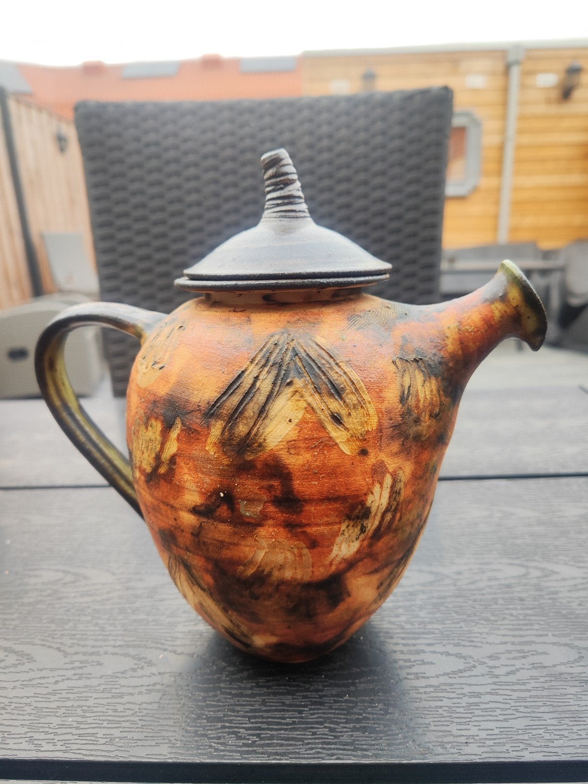 Mobach Utrecht Theepot in Nieuwstaat gesigneerd - 23 cm Hoog, Ophalen of Verzenden