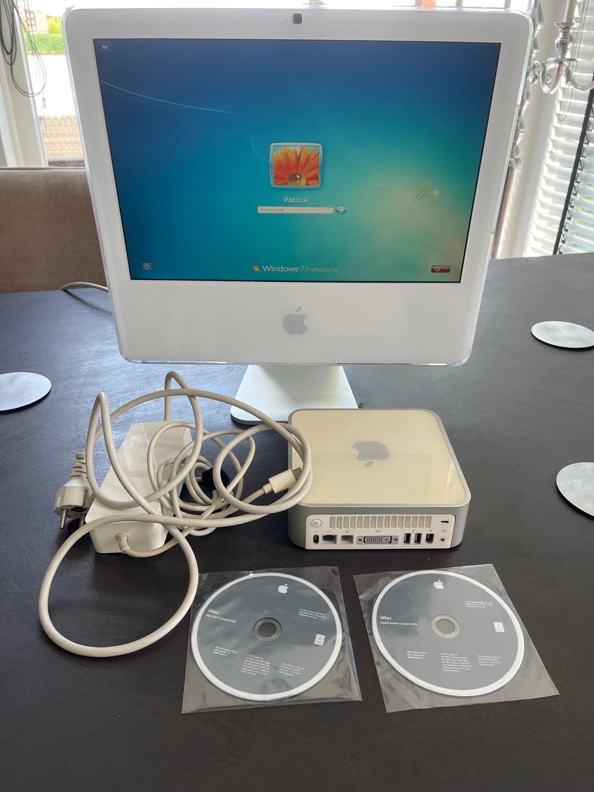 Apple iMac G4 met Mac Mini G4 en Windows 7, Ophalen, Gebruikt, Minder dan 4 GB, Onbekend