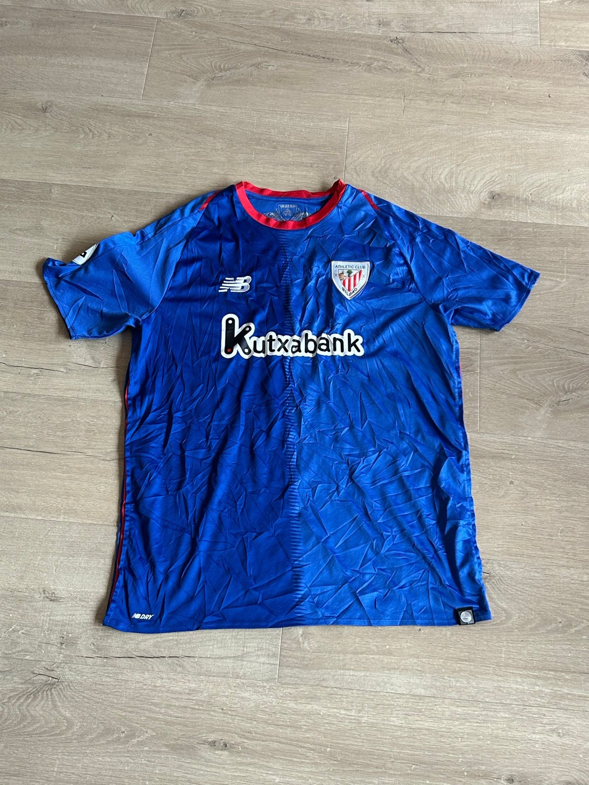 Athletic Bilbao vintage voetbalshirt Maat M, Ophalen of Verzenden, Zo goed als nieuw, Maat 48/50 (M), Blauw